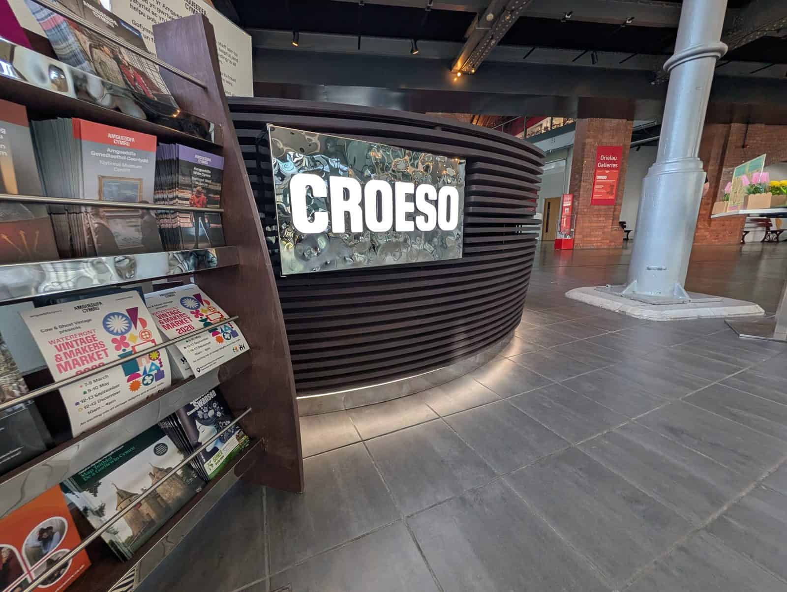 National Waterfront Museum Swansea — bespoke modular reception desk by OLLYWOOD