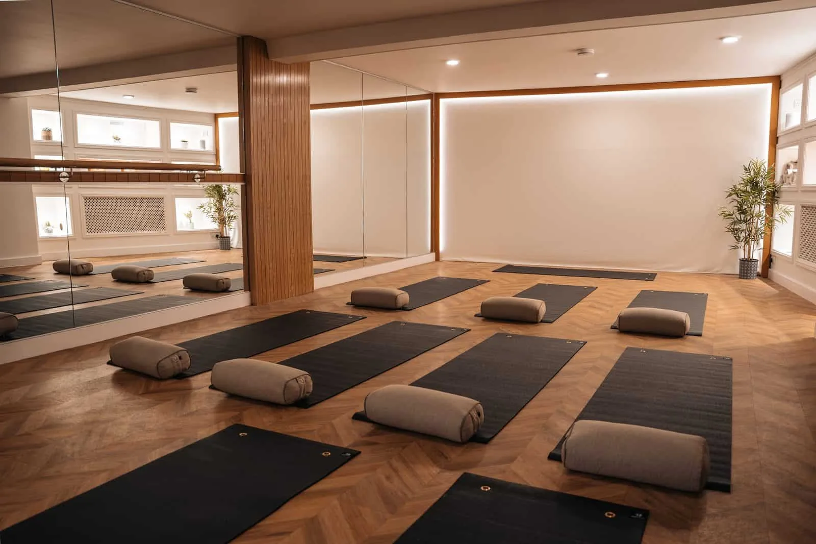 Vibes Yoga Studio Cardiff Bay, bespoke fit-out by OLLYWOOD