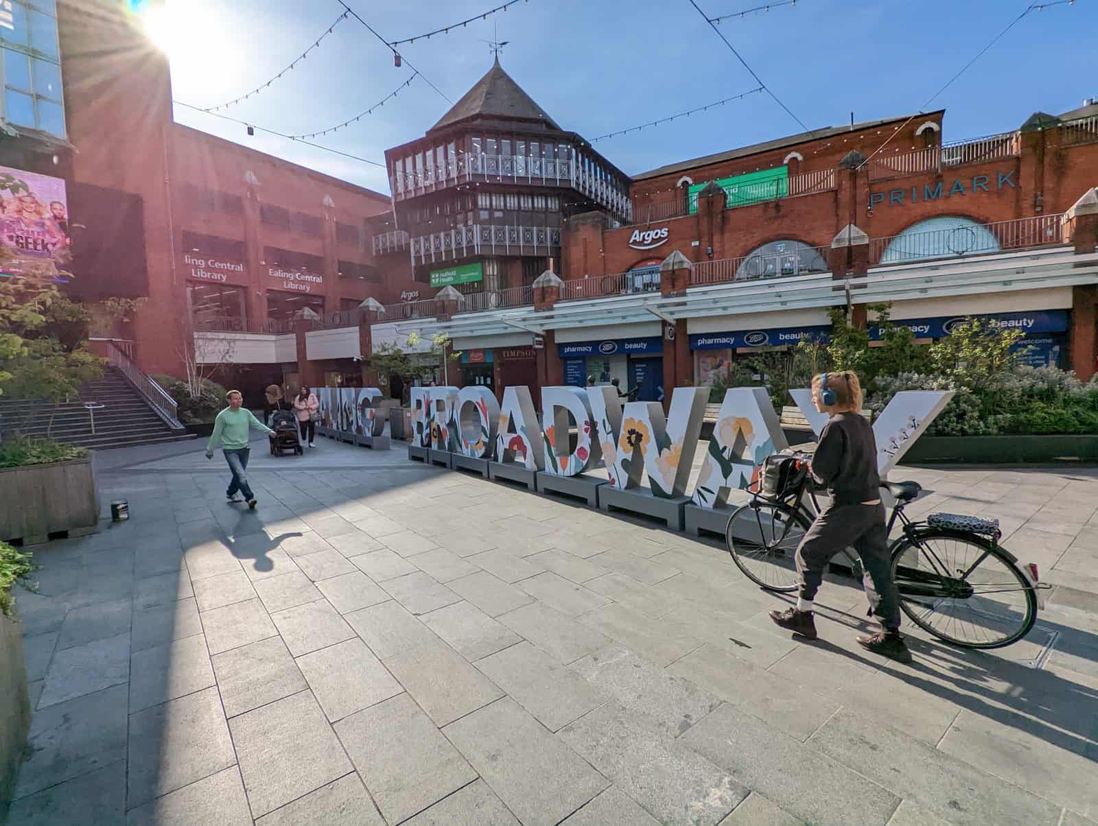 Ealing Broadway giant letters placemaking installation — OLLYWOOD