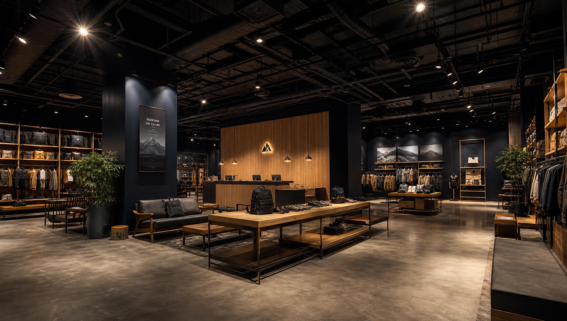 Premium retail store interior showing the quality of finish OLLYWOOD delivers