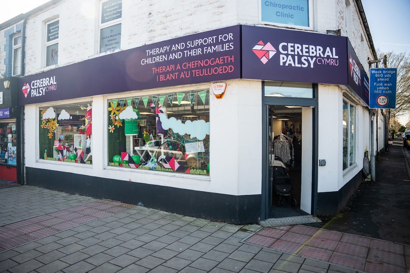 Cerebral Palsy Cymru charity shop fit-out by OLLYWOOD