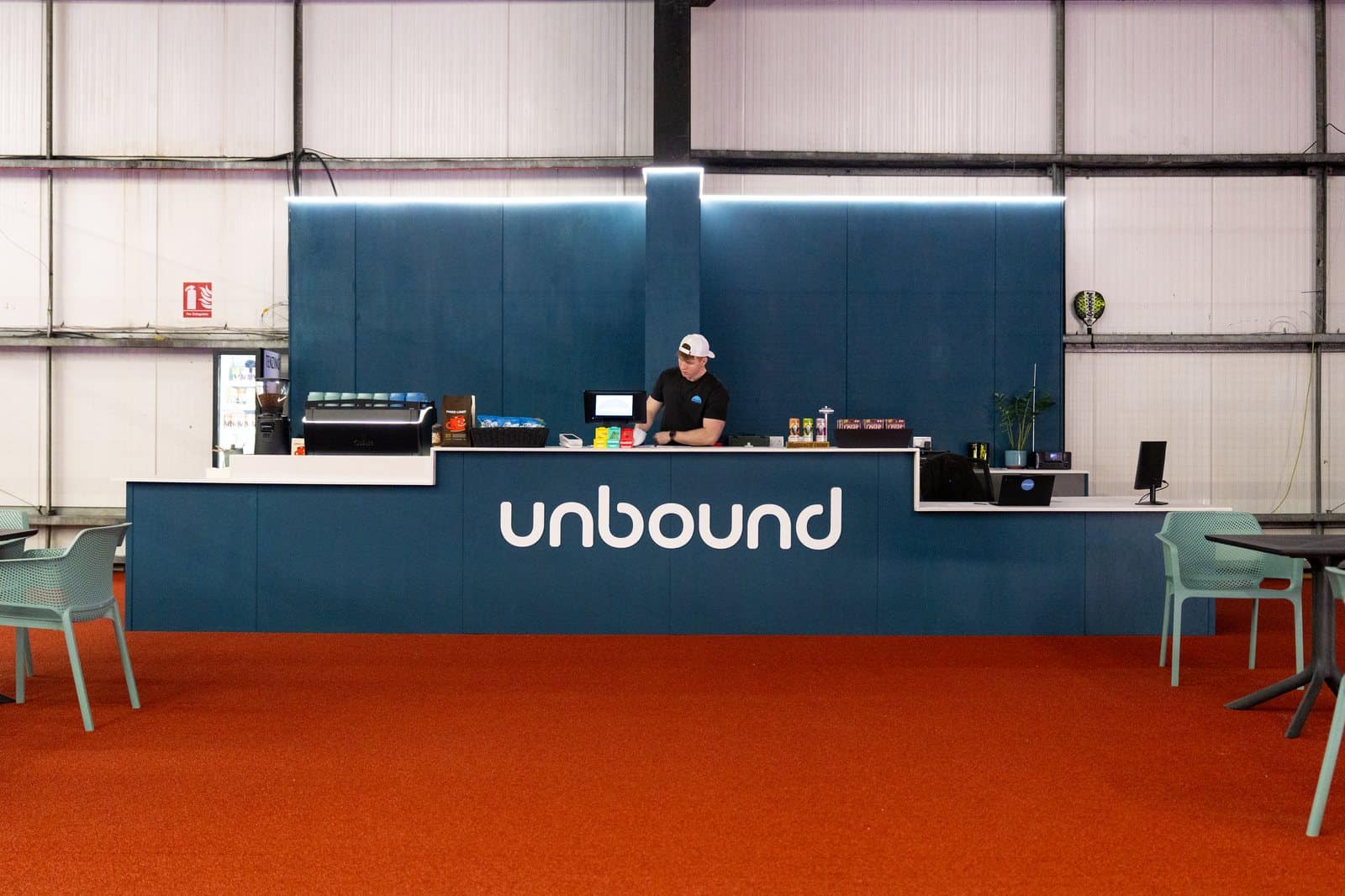 Unbound Padel — Café Counter