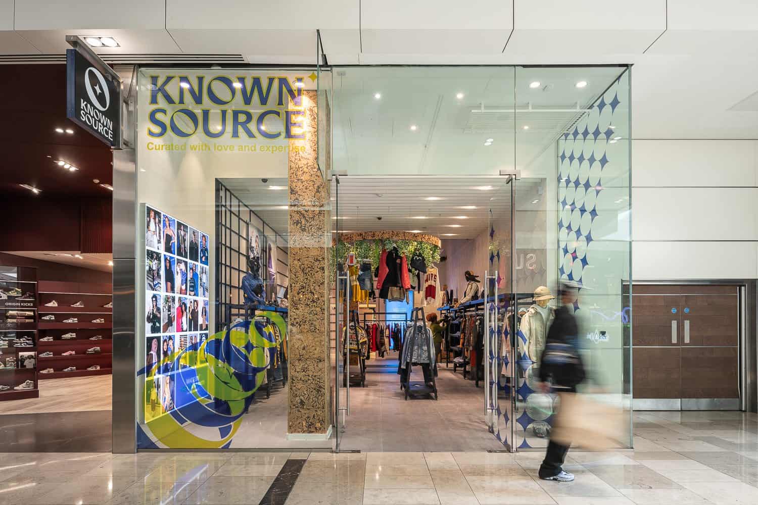 Known Source flagship retail store Westfield Stratford London — shopfitting by OLLYWOOD