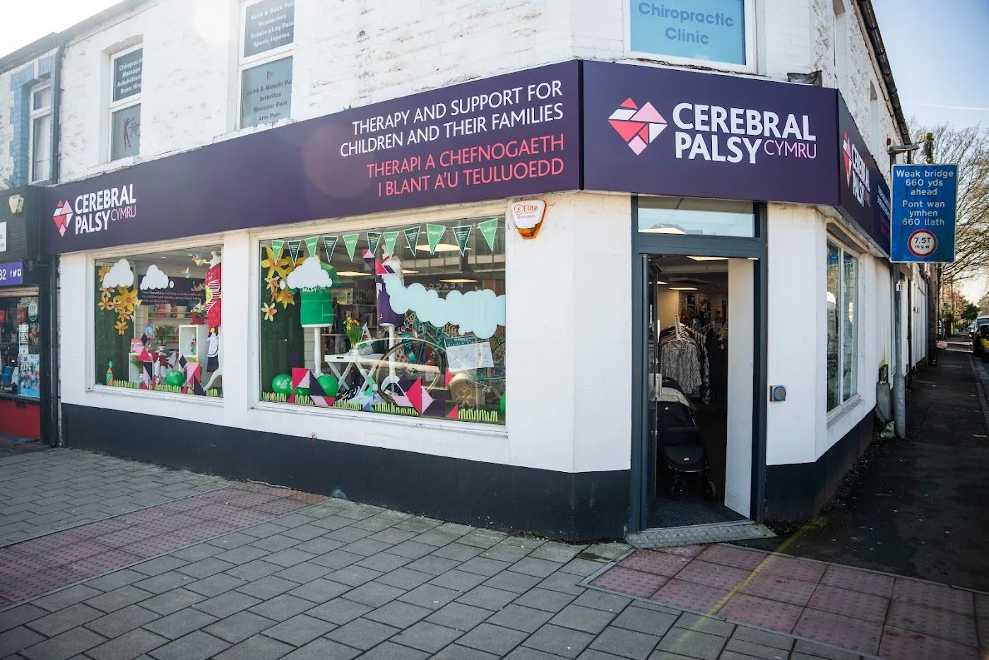 Cerebral Palsy Cymru charity shop fit-out by OLLYWOOD