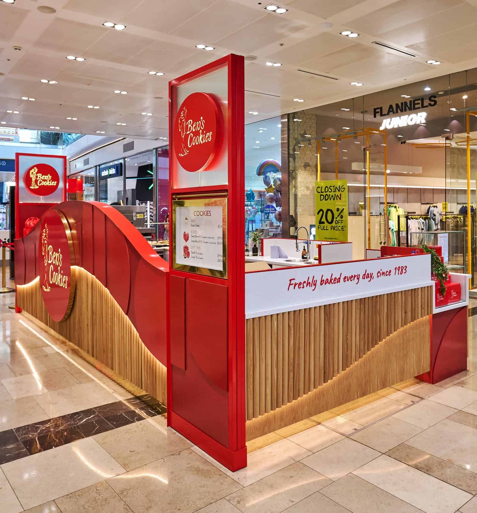 Ben’s Cookies — Signage & Branding