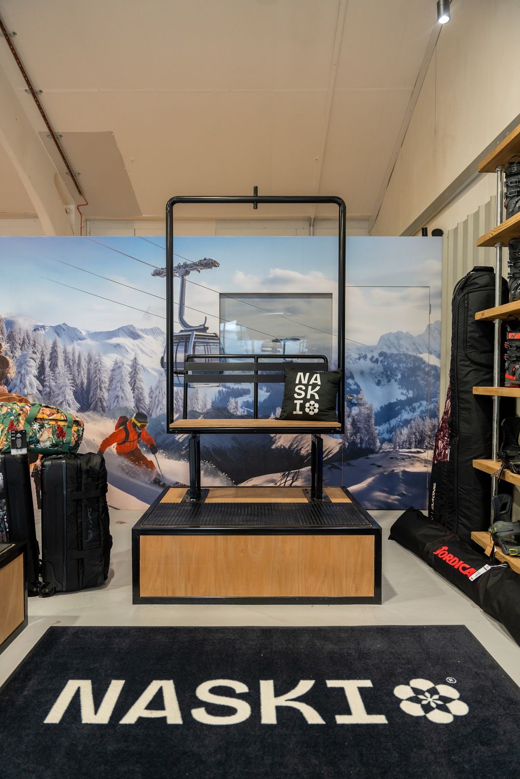 Naski Ski Shop, Boot Fitting Display