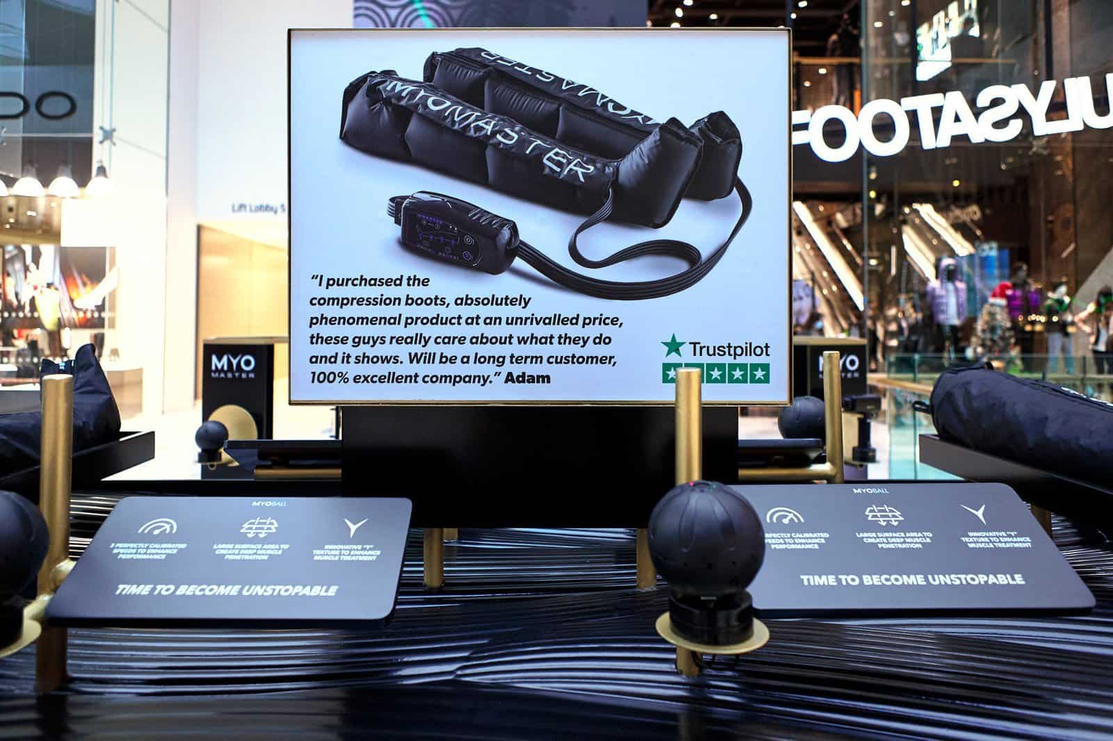 Myomaster Westfield London — Product Display