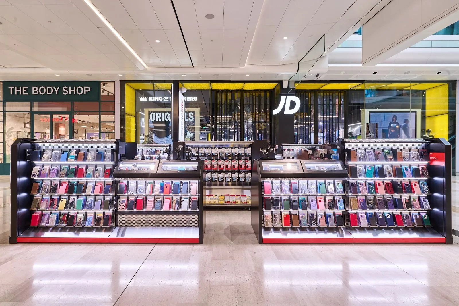 Accessories kiosk at Westfield