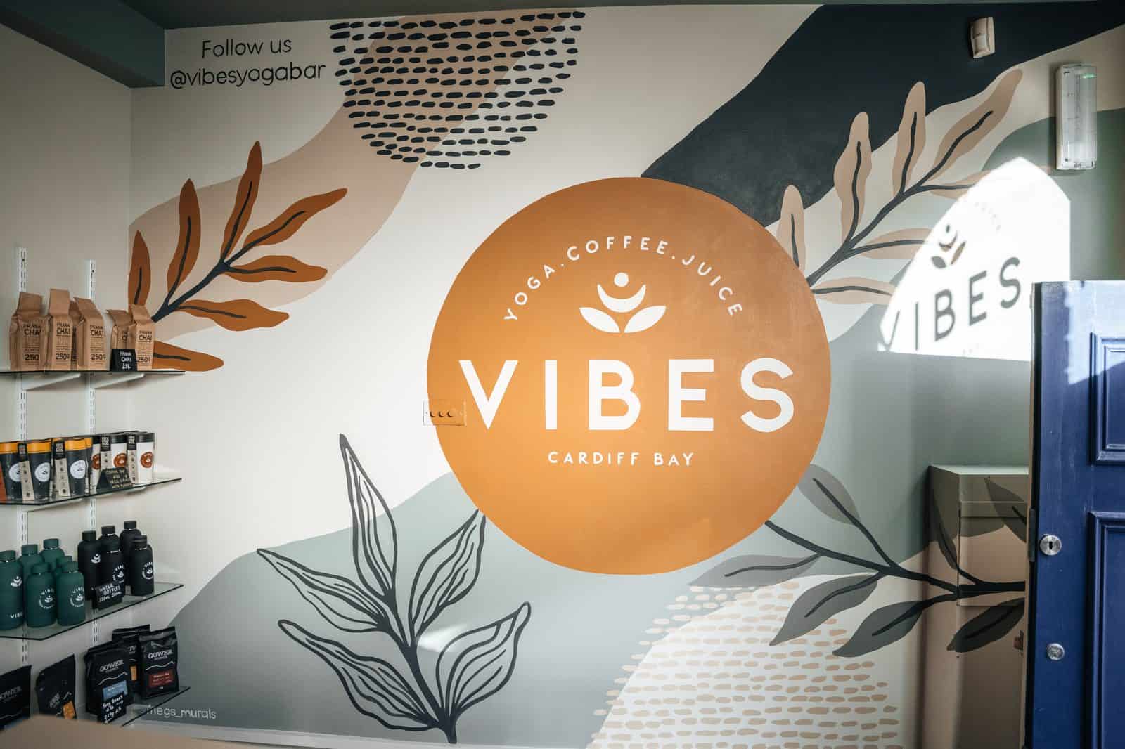 Vibes Yoga Studio & Café — Brand Mural