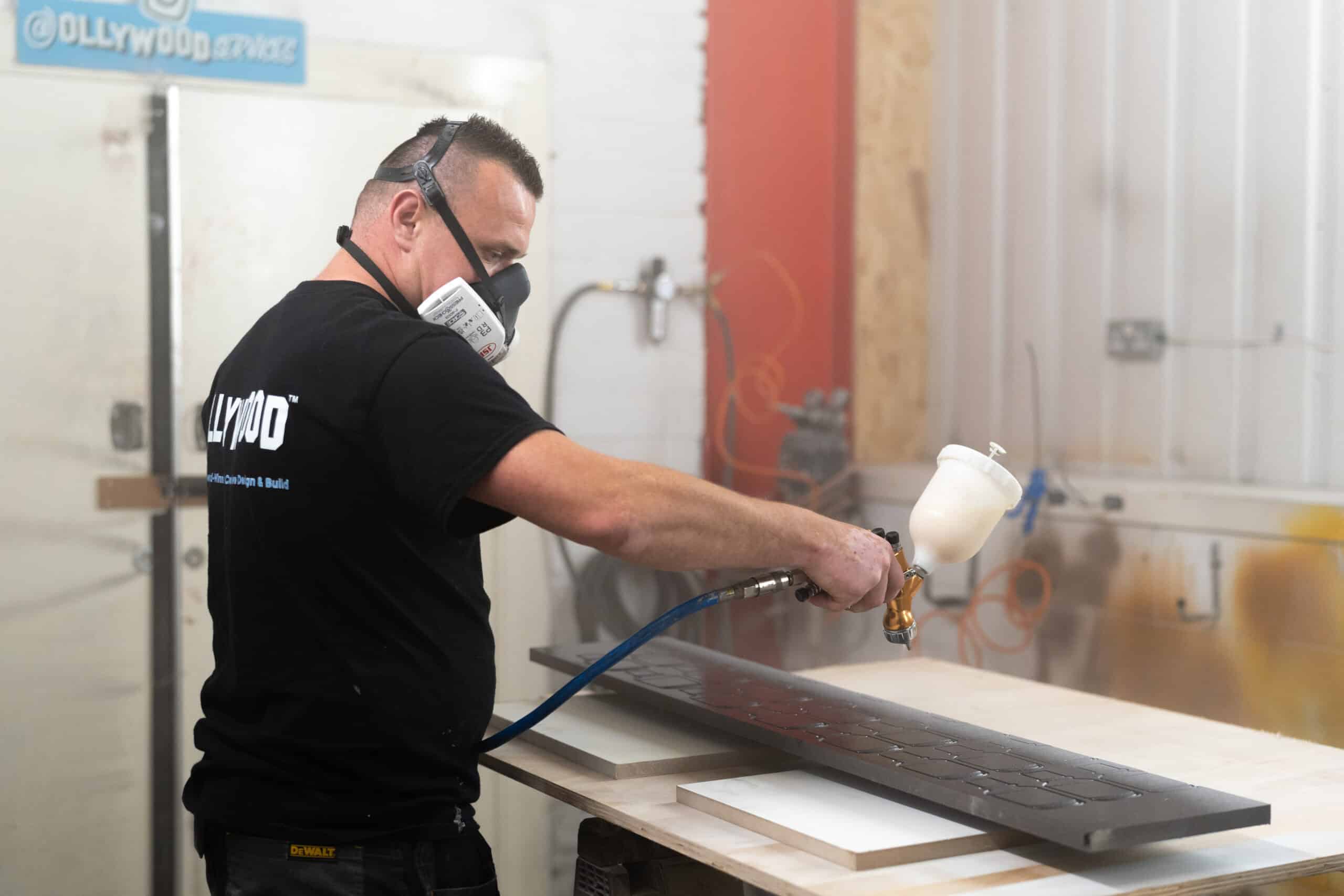 OLLYWOOD in-house joinery workshop in Cardiff